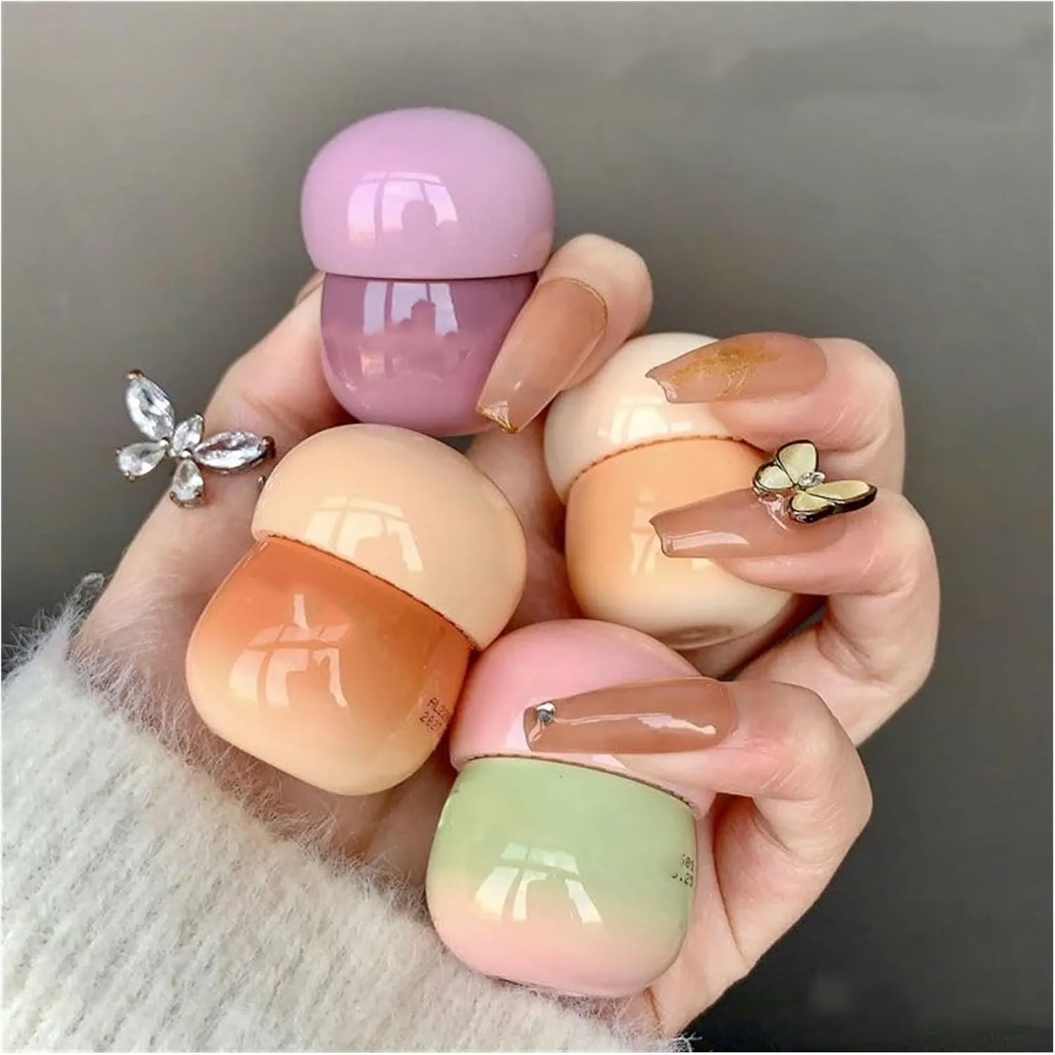 Blurring Pudding Pot Lip, Free Blurring Pudding Pot Lip, Pudding Pot Lip, Pudding Glow Lip Balm (Color : 3, Size : 1 Size)