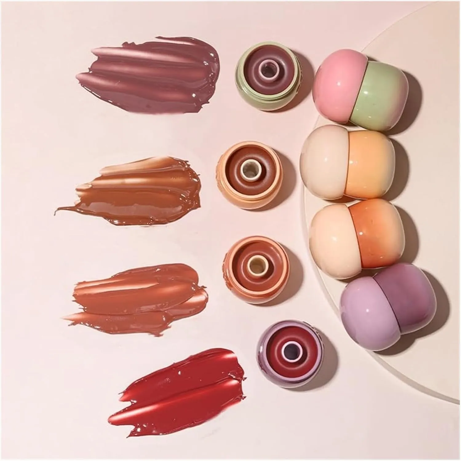 Blurring Pudding Pot Lip, Free Blurring Pudding Pot Lip, Pudding Pot Lip, Pudding Glow Lip Balm (Color : 3, Size : 1 Size)