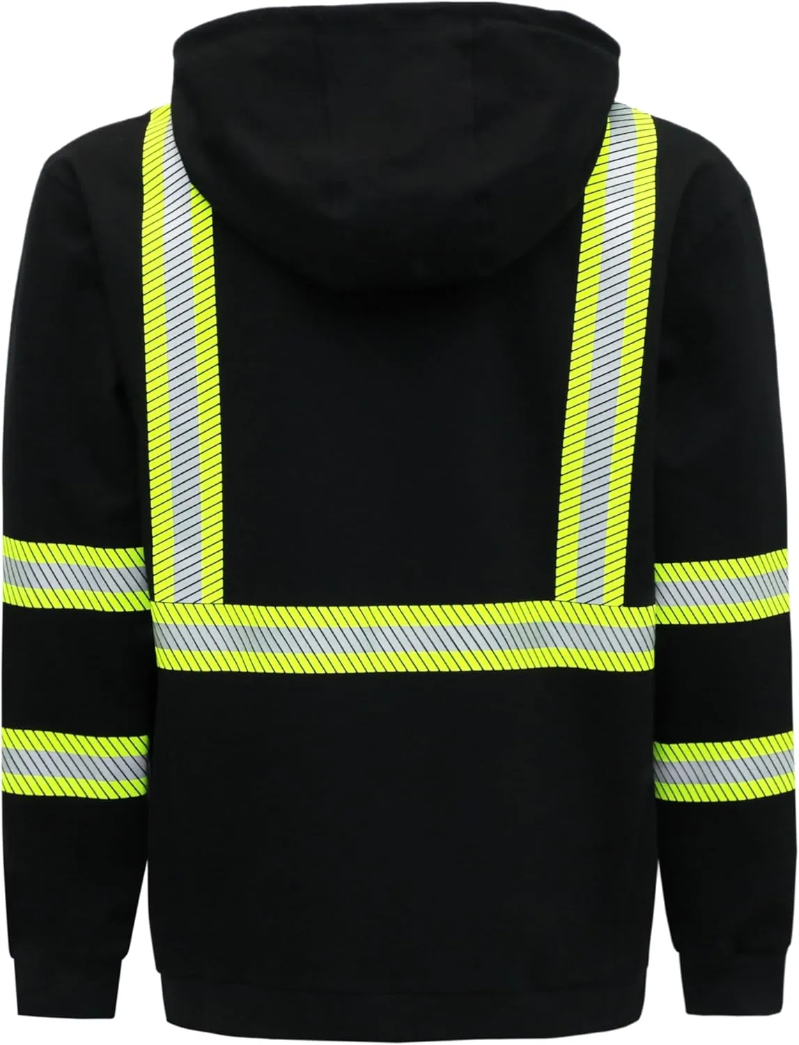 BOCOMAL FR Hoodies Pullover High Visibility 7.5oz Lightweight Non Fleece Hi vis Flame Resistant Reflective Hooded Sweatshirts