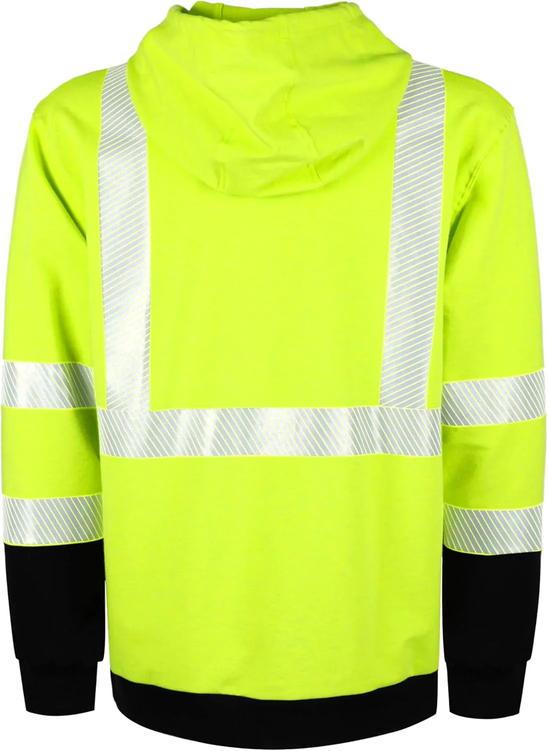 BOCOMAL FR Hoodies Pullover High Visibility 7.5oz Lightweight Non Fleece Hi vis Flame Resistant Reflective Hooded Sweatshirts