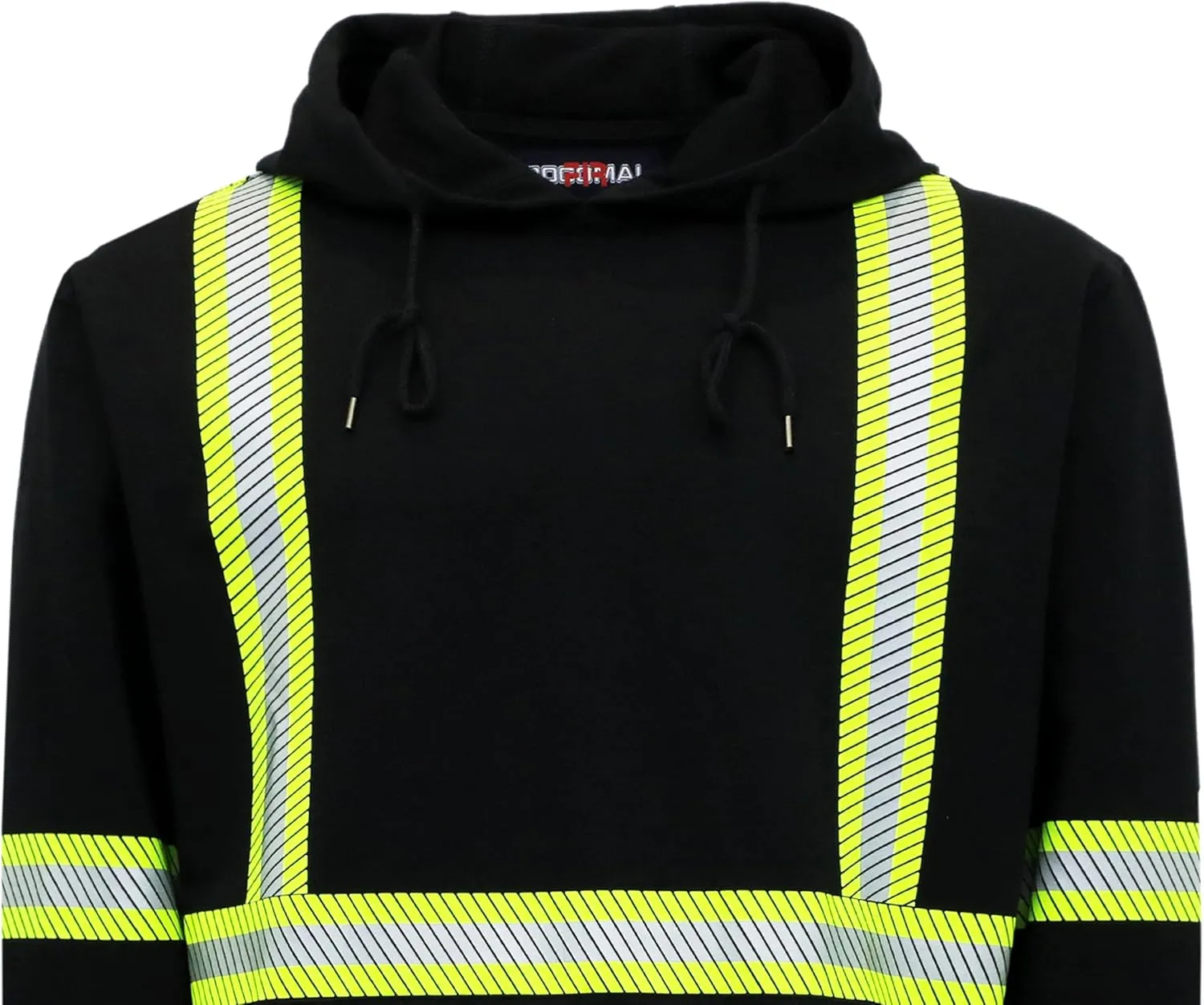 BOCOMAL FR Hoodies Pullover High Visibility 7.5oz Lightweight Non Fleece Hi vis Flame Resistant Reflective Hooded Sweatshirts