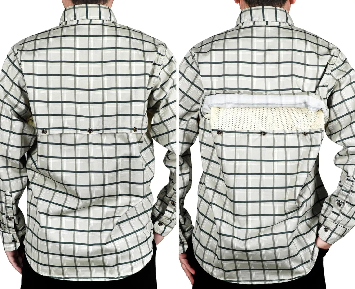 BOCOMAL FR Shirt for Summer Lightweight Vented Mesh Back and Underarm Breathable Flame Resistant Welding Button Down Shirts