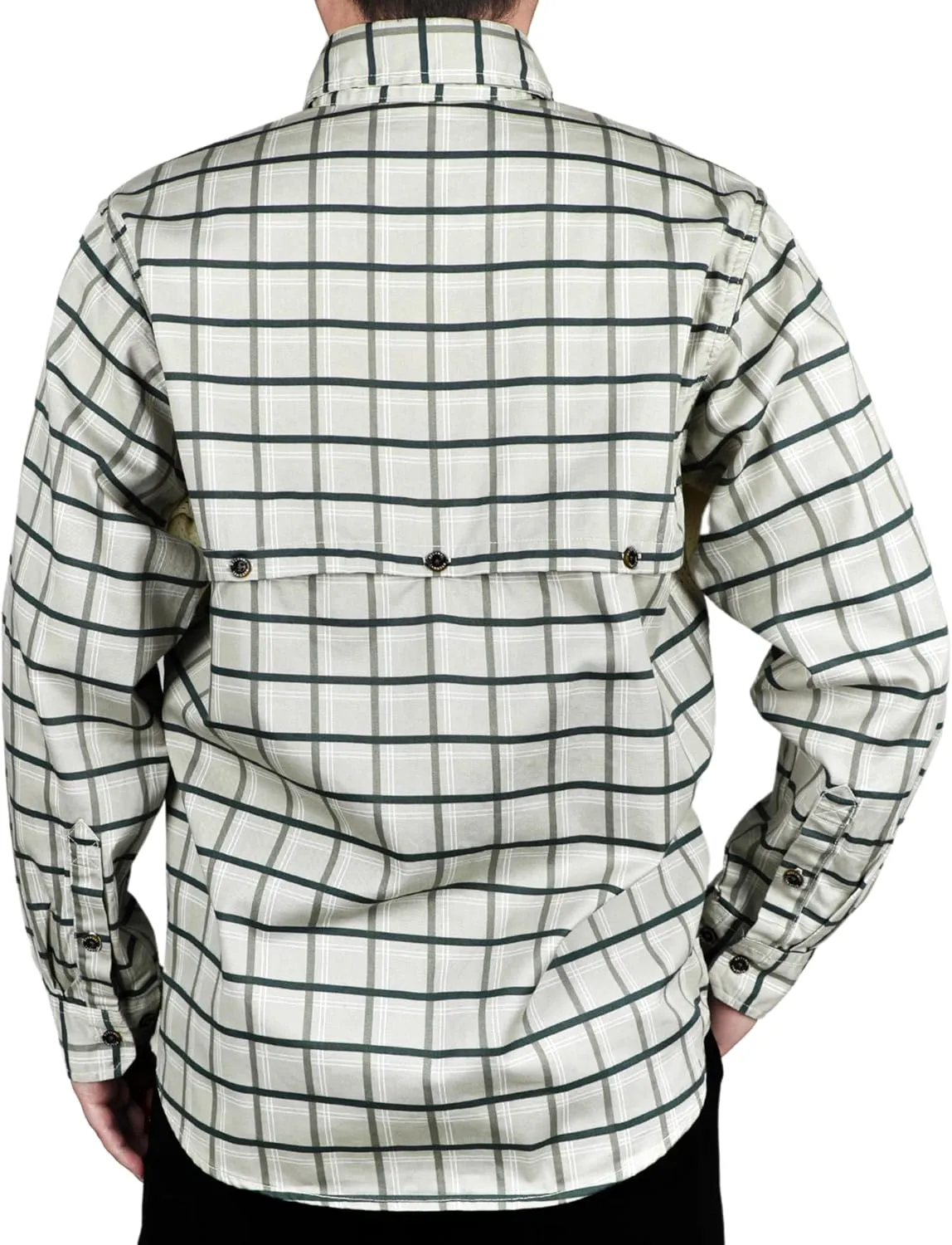 BOCOMAL FR Shirt for Summer Lightweight Vented Mesh Back and Underarm Breathable Flame Resistant Welding Button Down Shirts