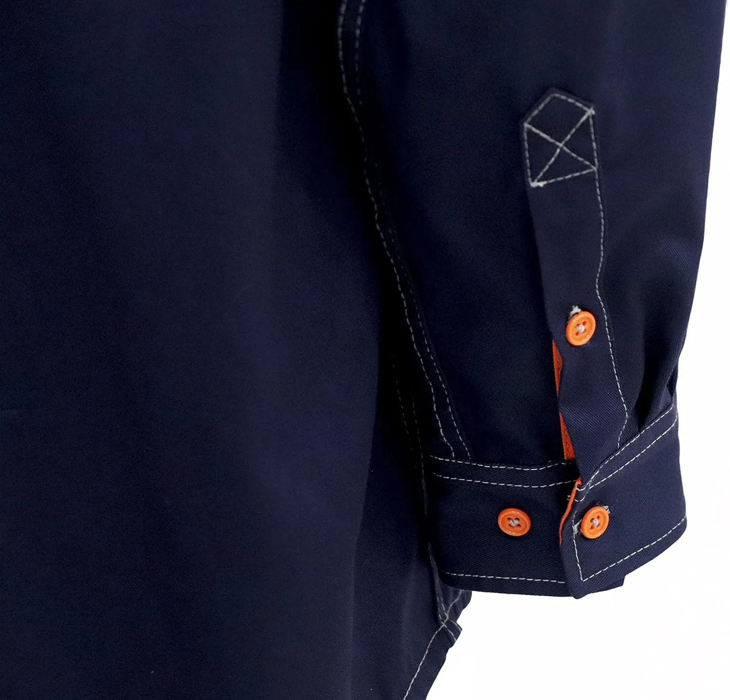 BOCOMAL FR Shirts for Men Flame Resistant Light Weight NFPA2112 Fire Retardant Welding Shirt Water & Oil Repellent Finish
