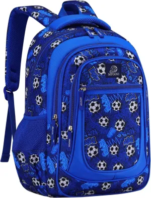 Boys' Elementary School Backpack | Vineyard Collection | 17" Height 24L | Soccer Blue