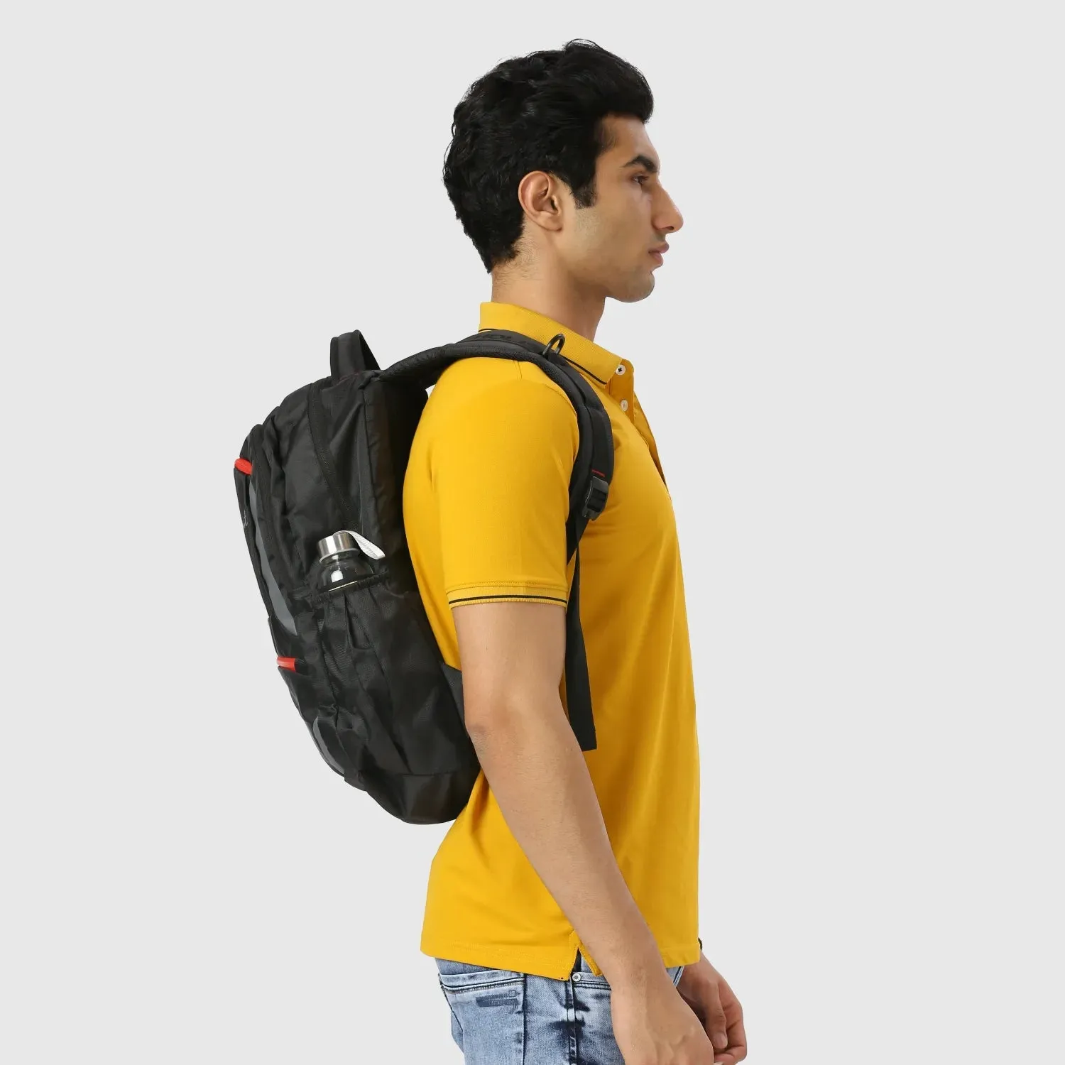 Breeze Stylish Backpack | Laptop Compartment | Rain Cover | Quick Access Pockets
