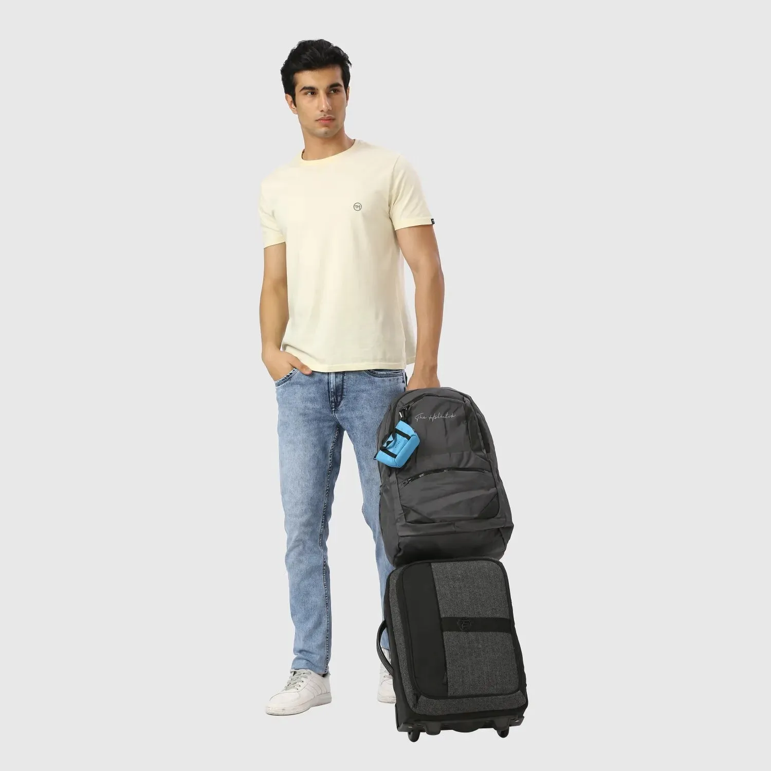 Breeze Stylish Backpack | Laptop Compartment | Rain Cover | Quick Access Pockets