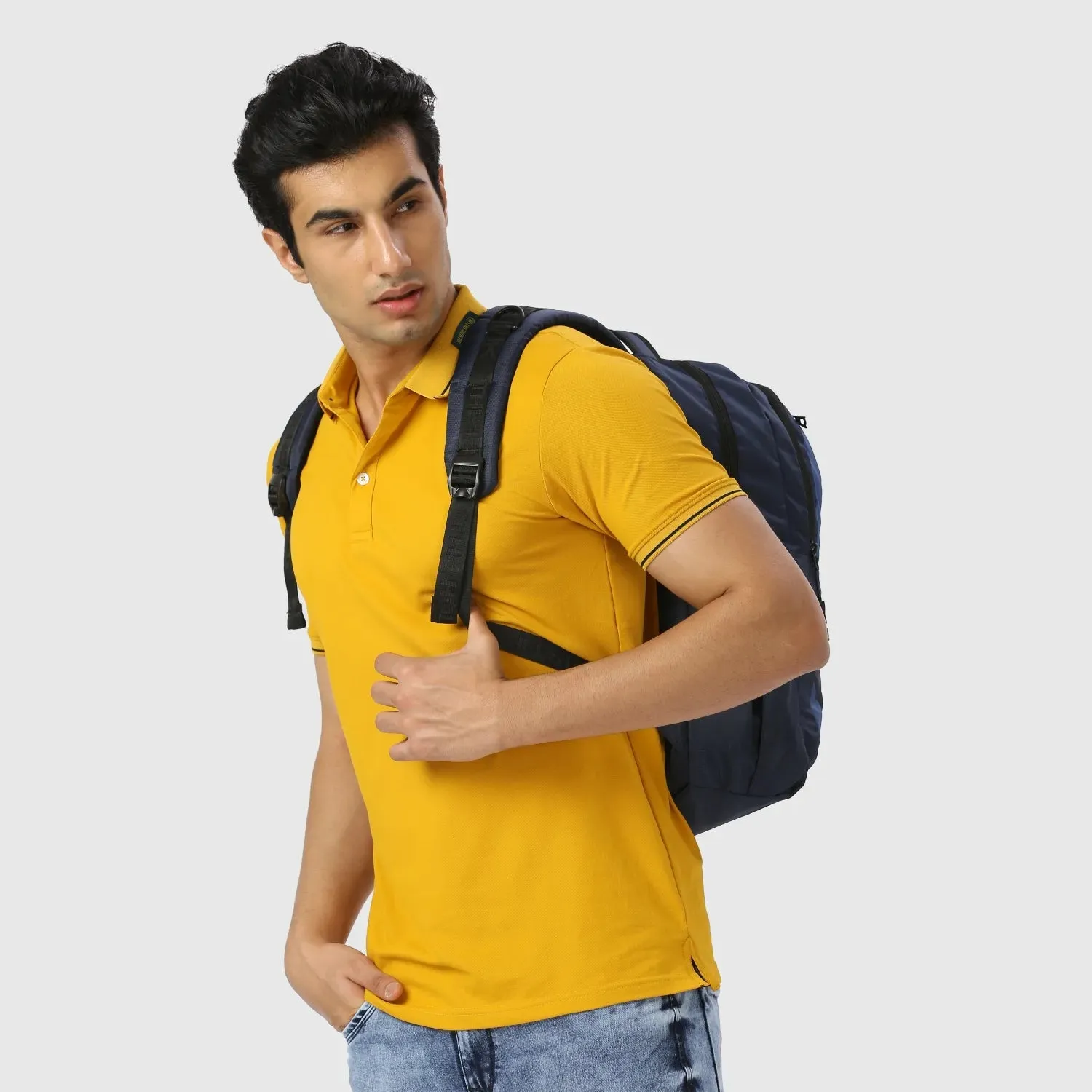 Breeze Stylish Backpack | Laptop Compartment | Rain Cover | Quick Access Pockets