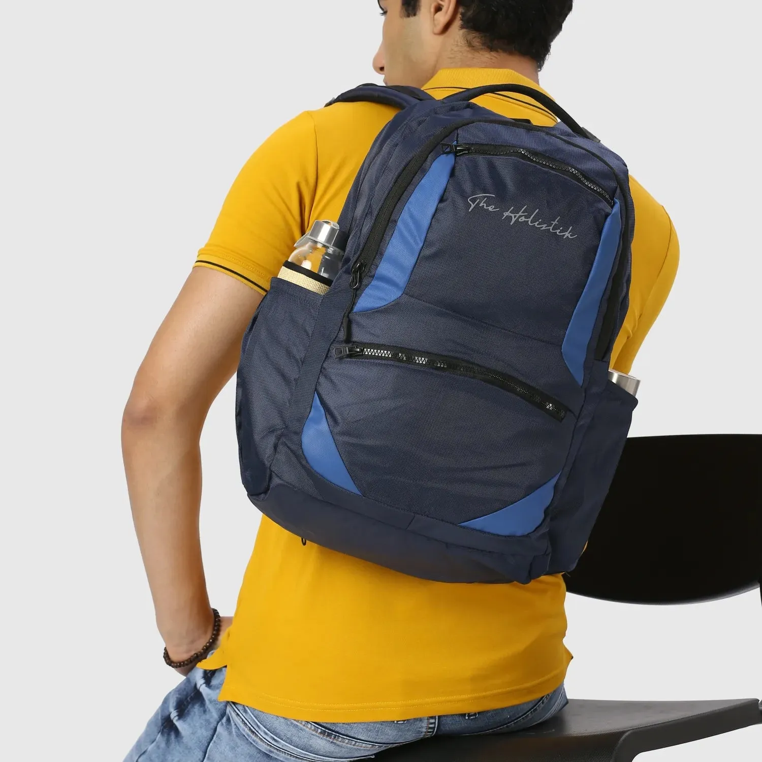 Breeze Stylish Backpack | Laptop Compartment | Rain Cover | Quick Access Pockets