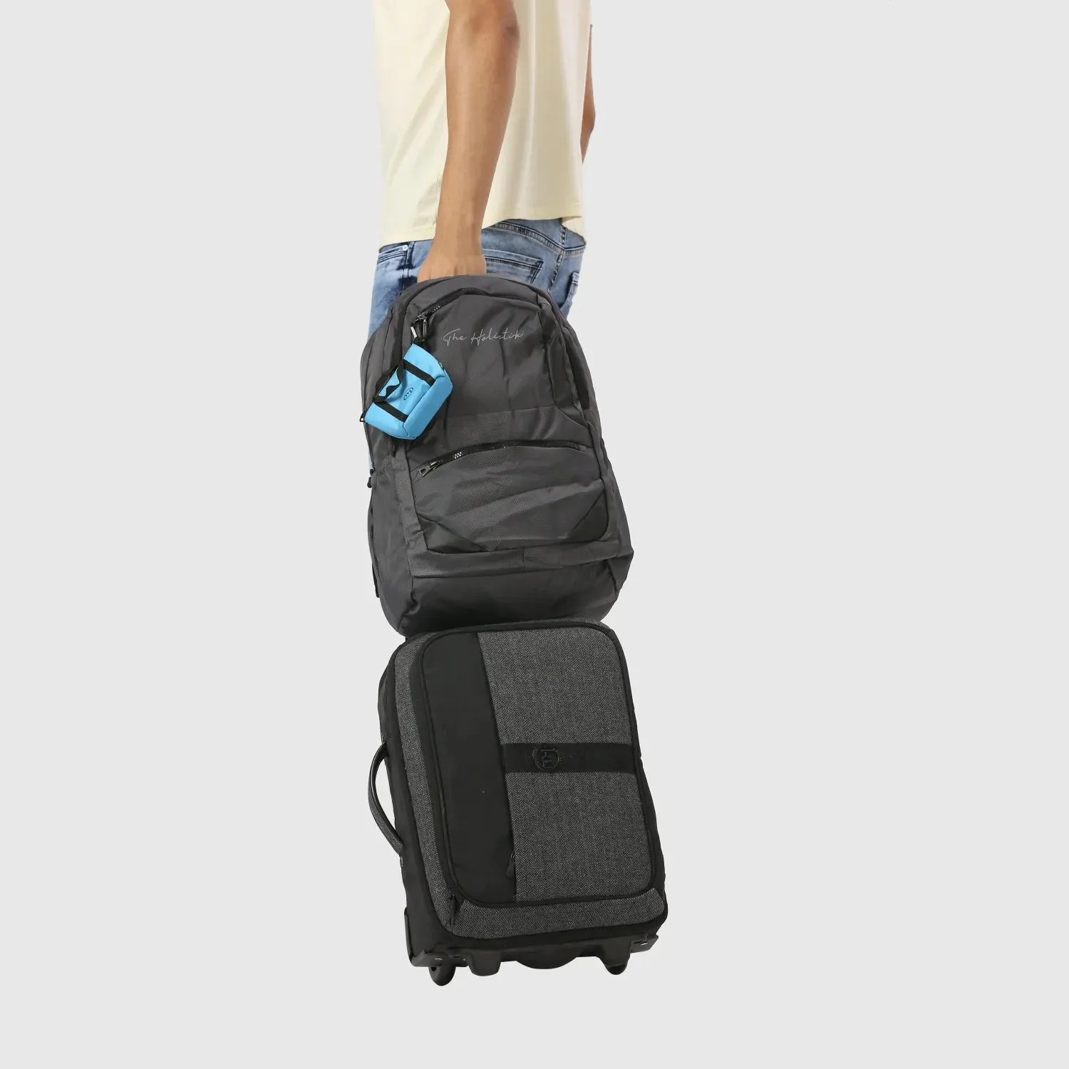 Breeze Stylish Backpack | Laptop Compartment | Rain Cover | Quick Access Pockets