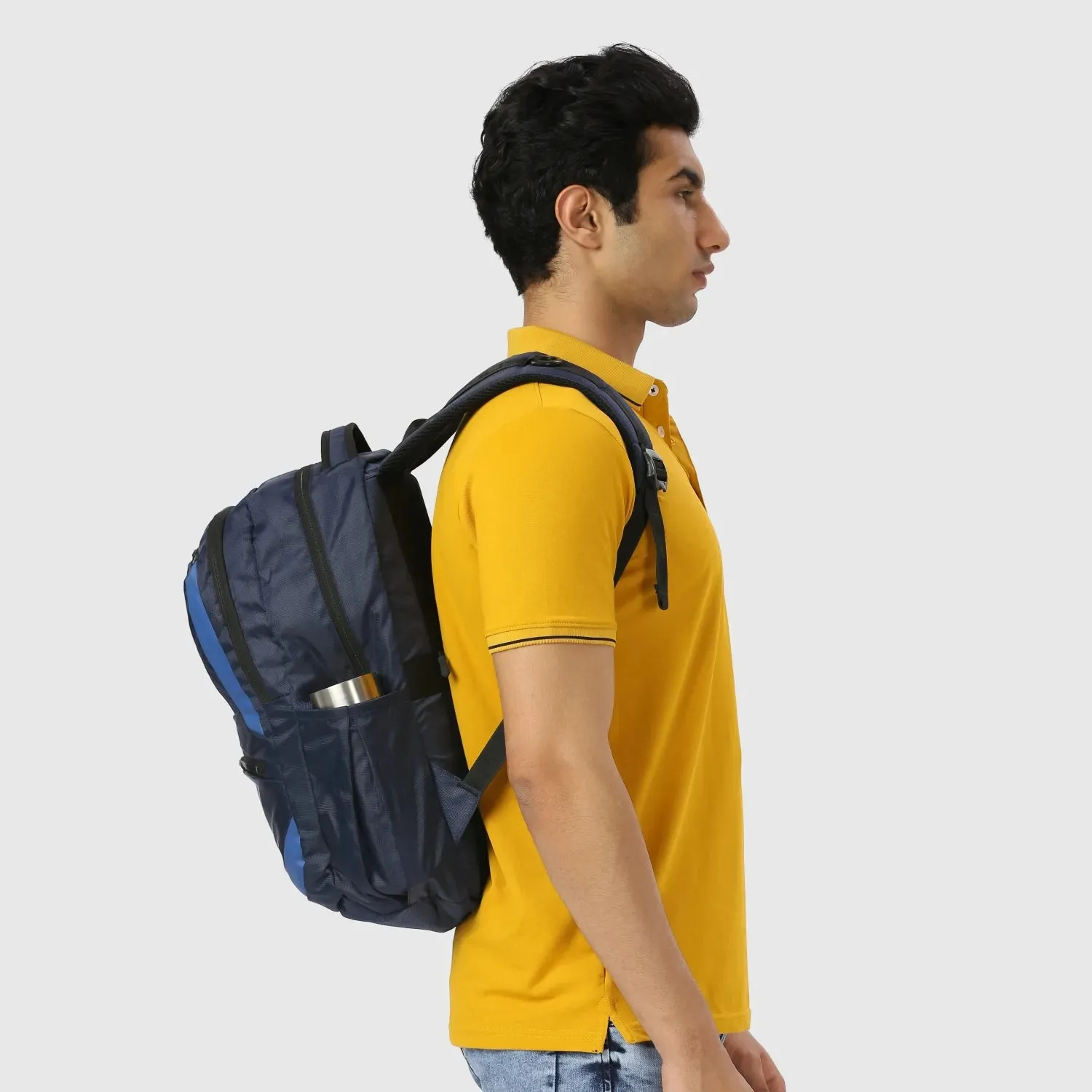 Breeze Stylish Backpack | Laptop Compartment | Rain Cover | Quick Access Pockets