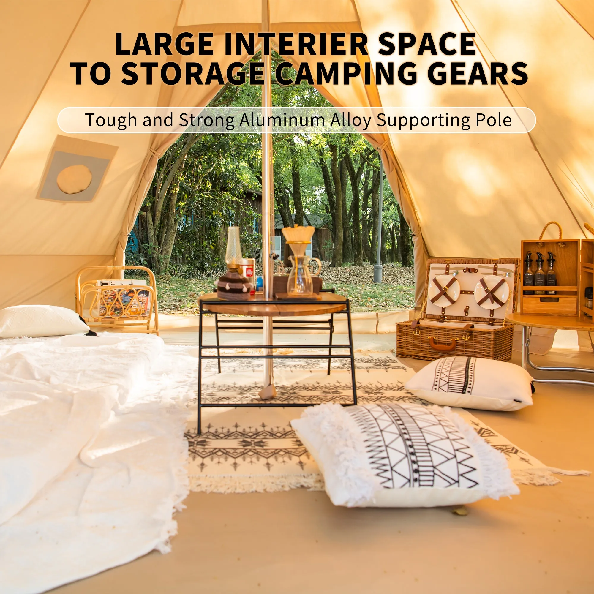 Brighten 12.3 Cotton Pyramid 4 Season Tent