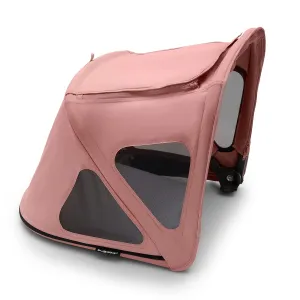 Bugaboo Breezy Sun Canopy, Extendable for Extra Coverage and Optimal Sun Protection, Water Repellent, Compatible with Fox/Cameleon 3/Lynx Strollers (Morning Pink)