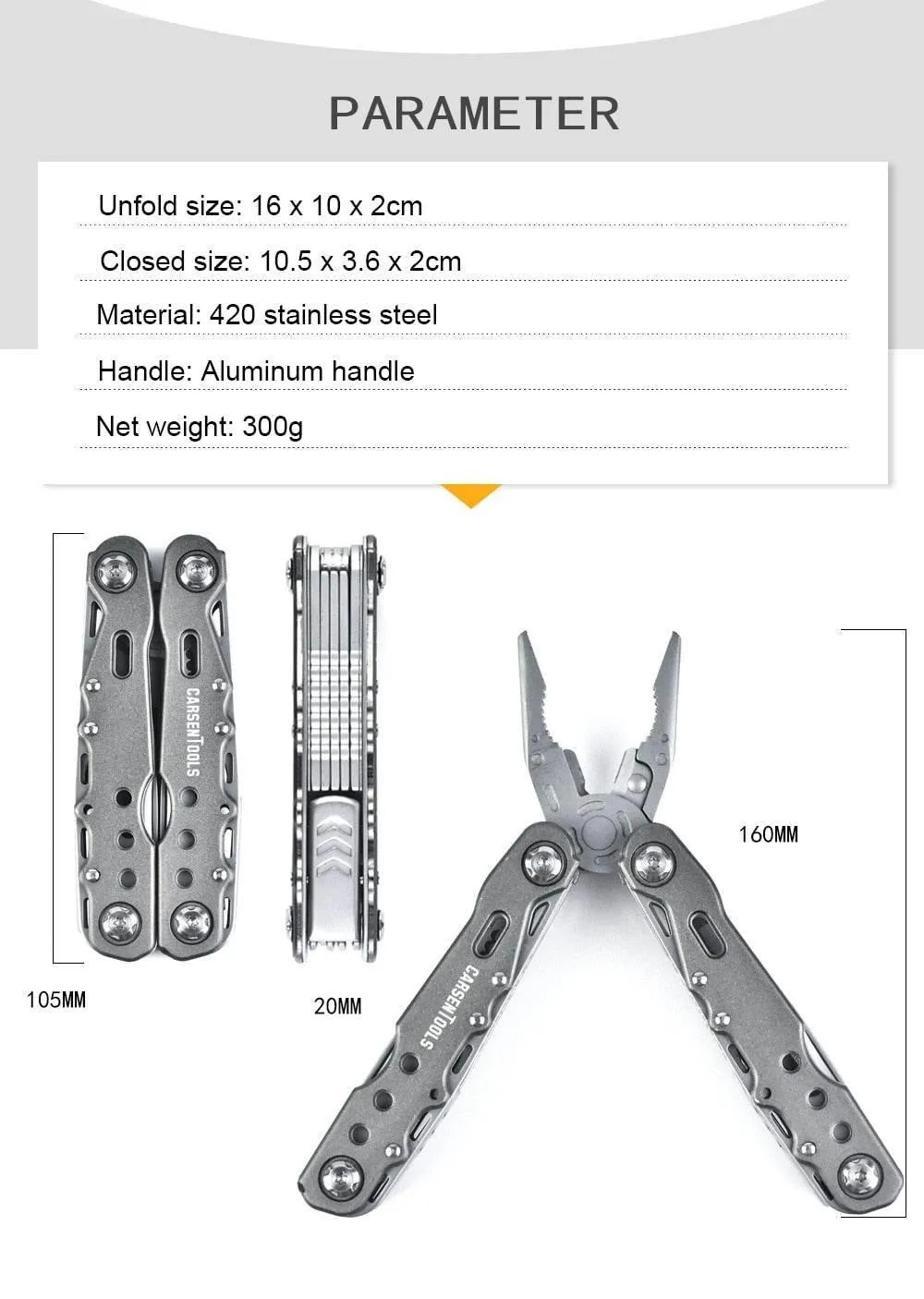 Camping Multitool - Portable Wire Cutter Plier