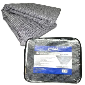Camptech Regal Camptech Awning Breathable Grey Groundsheet Carpet Matting - 3 x 2.5 m