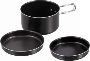 Captain Stag UY-7105 Cooker, Aluminum Mounted Cooker, 4.7 inches (12 cm), Capacity 26.9 fl oz (760 ml), Includes Storage Bag, Made in Japan, Tsubame Sanjo, Black