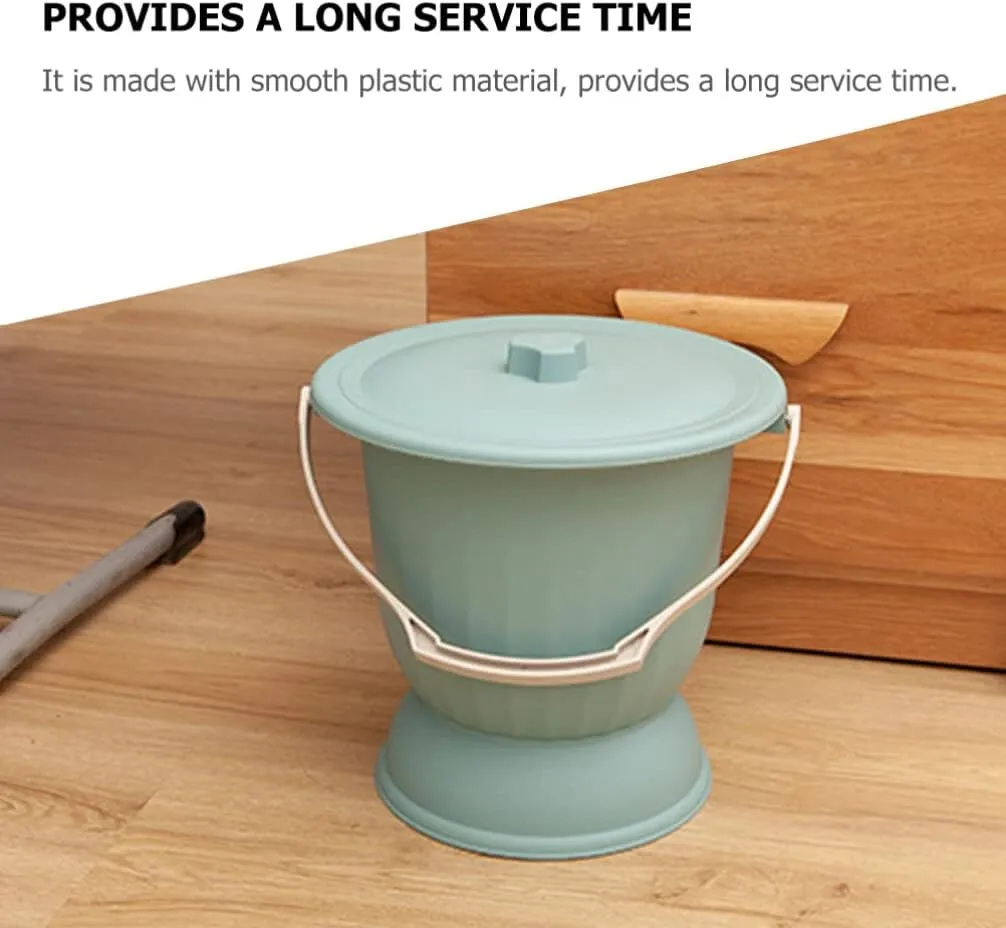Chamber Pot Bedpan Urine Pots Potty Pee Bucket Urinal Bottle with Lid Portable Spittoon for Kids Adults Elder Home Camping Car Travel S