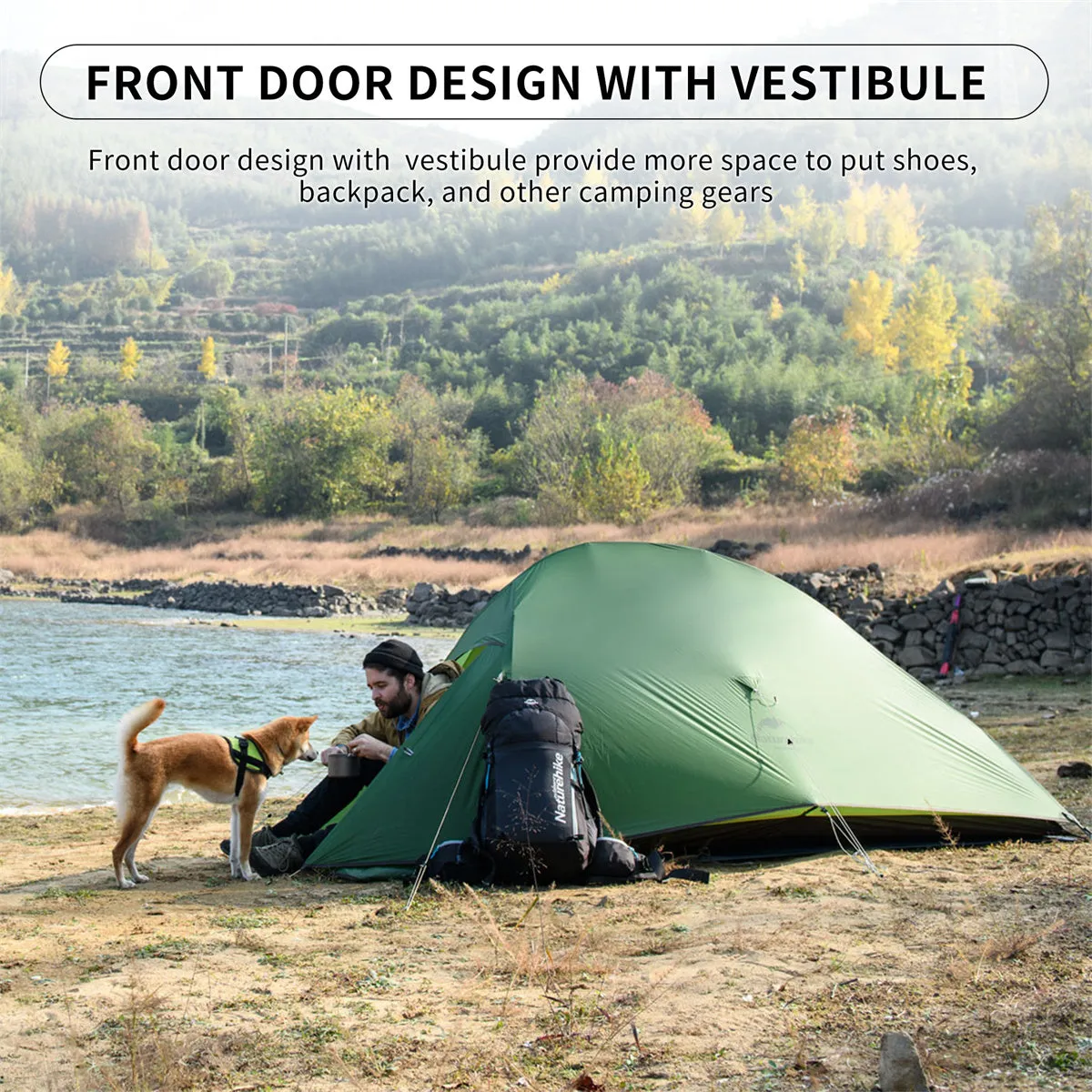 Cloud UP 2 People 3-season Camping Tent Ultralight 210T
