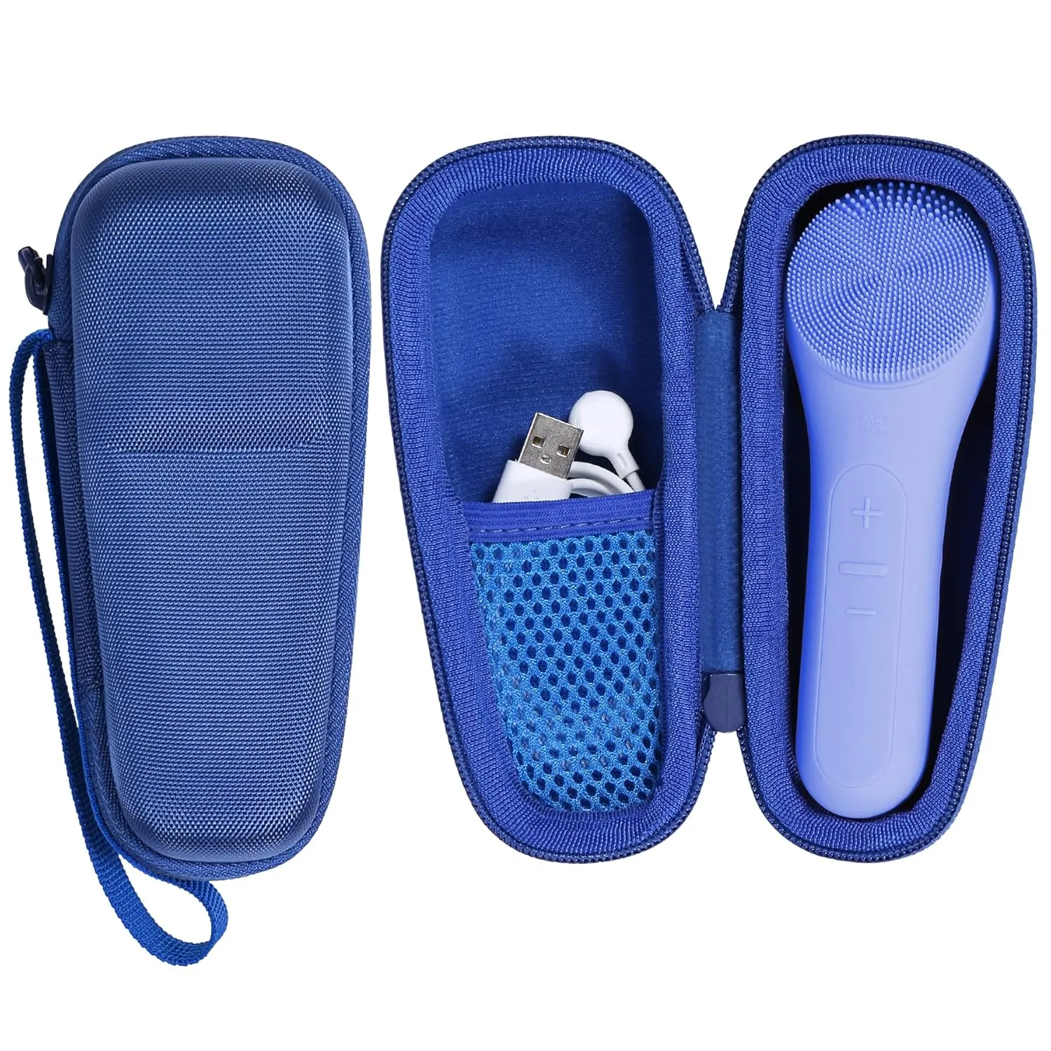 co2CREA Hard Carrying Case Compatible with NågraCoola CLIE 2 1 Sonic Facial Cleansing Brush (Blue)