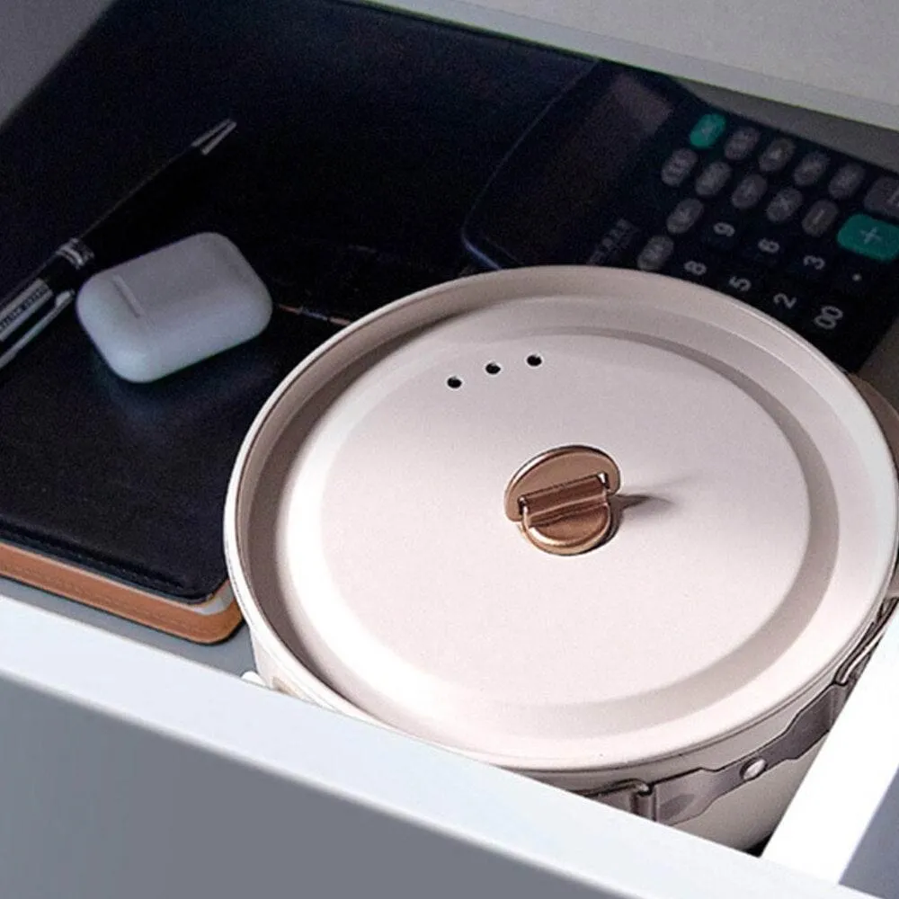 Compact Electric Travel Cooker - Portable Cooking Pot