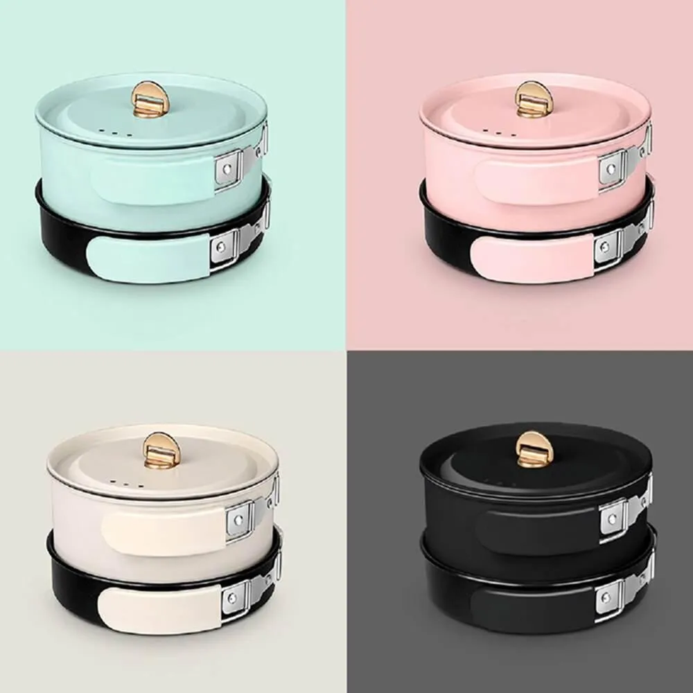 Compact Electric Travel Cooker - Portable Cooking Pot