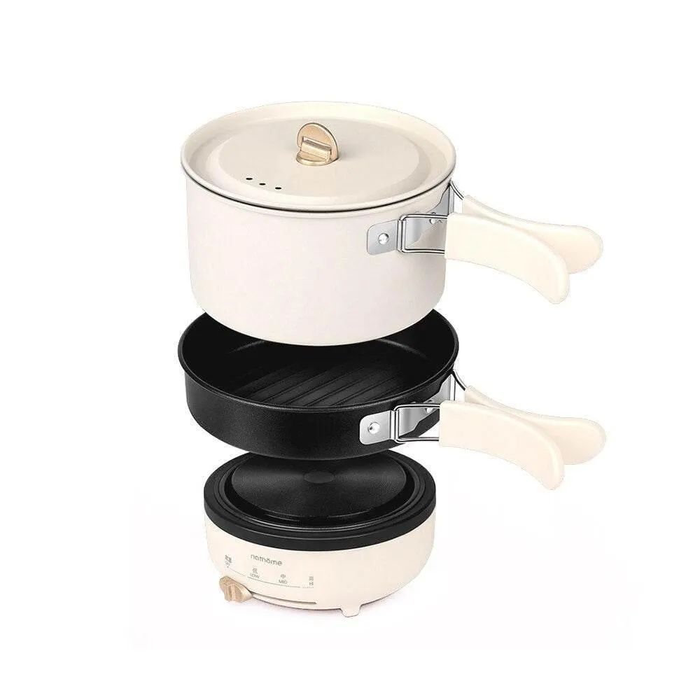 Compact Electric Travel Cooker - Portable Cooking Pot