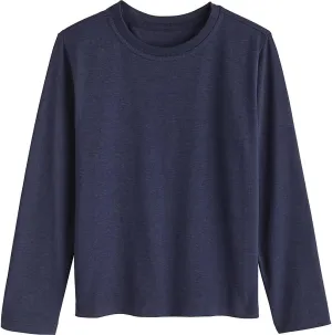 Coolibar UPF 50  Kid's Coco Plum Everyday Long Sleeve T-Shirt - Sun Protective