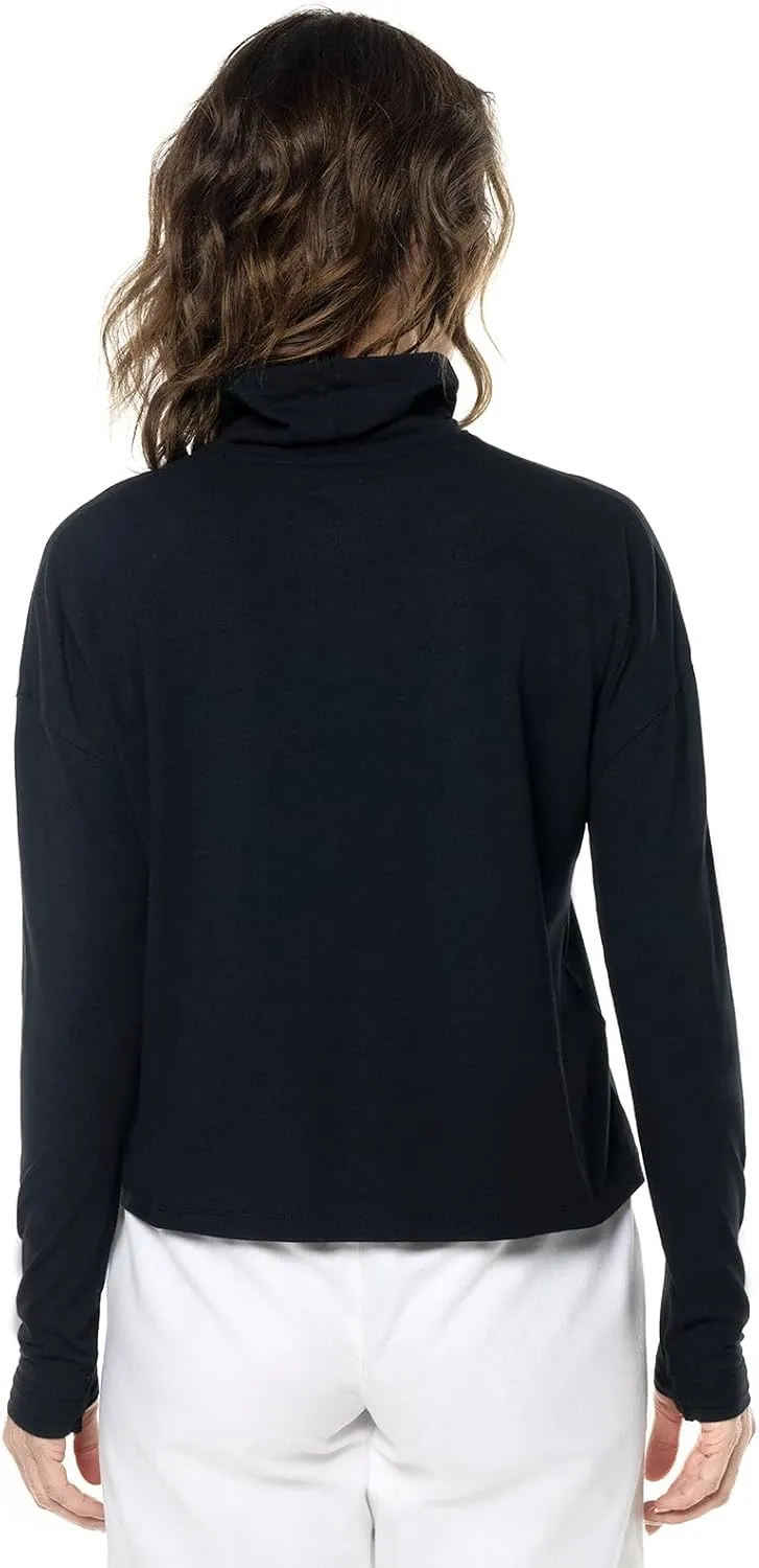 Coolibar UPF 50  Women's Solana Mock Neck Pullover - Sun Protective