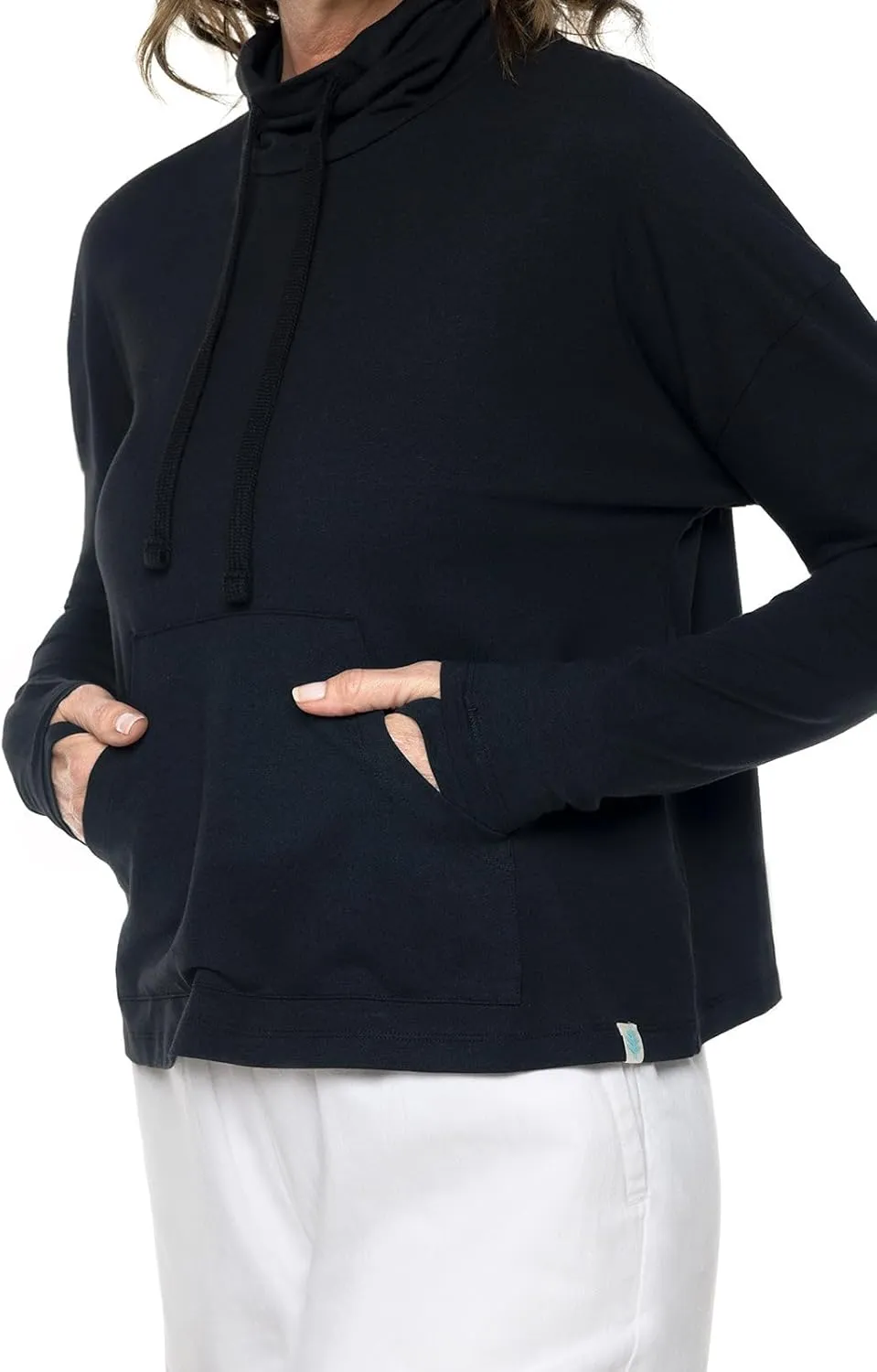 Coolibar UPF 50  Women's Solana Mock Neck Pullover - Sun Protective