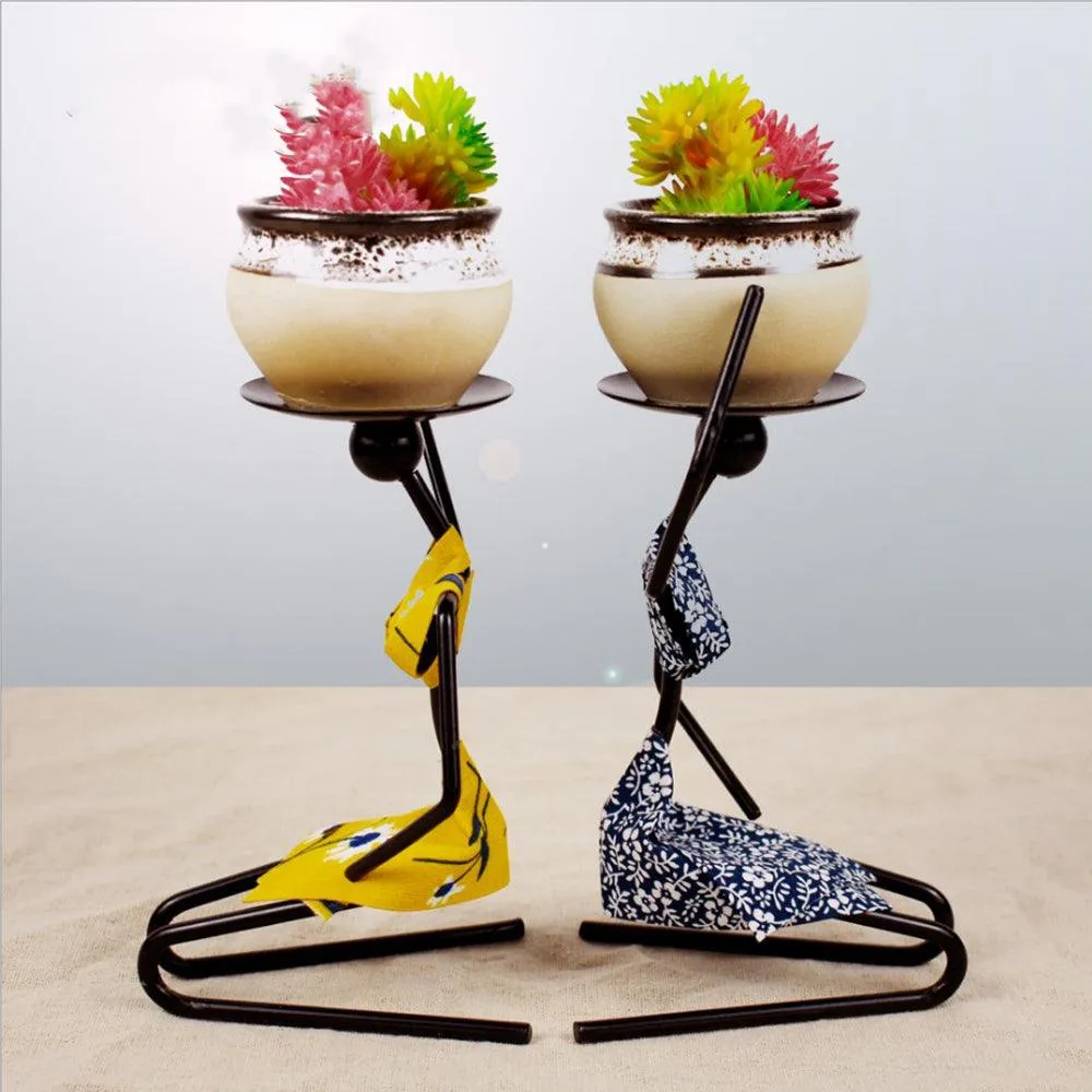 Creative Mini Succulent Flower Pot Desktop c