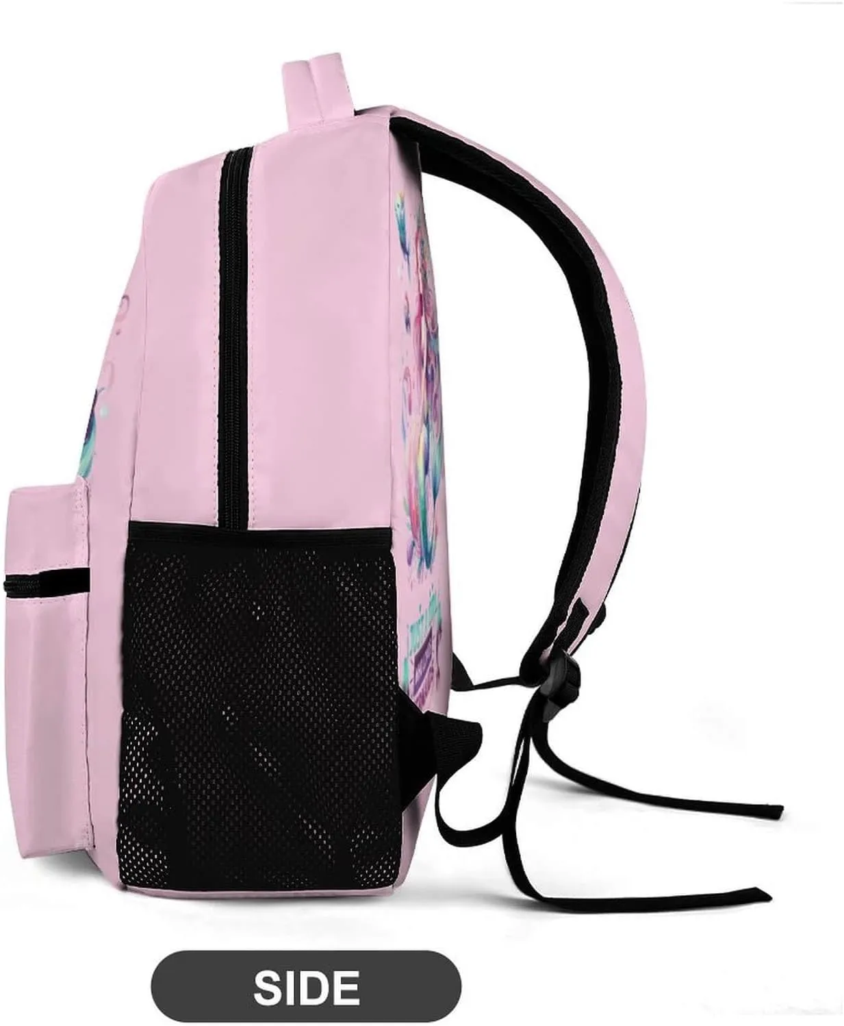 Custom Mermaid School Backpack for Kids Girls Boys, 16 Inch Cute Mermaids Themed Bookbag, Personalized School Backpack for Students Children, Lightweight, Large Capacity