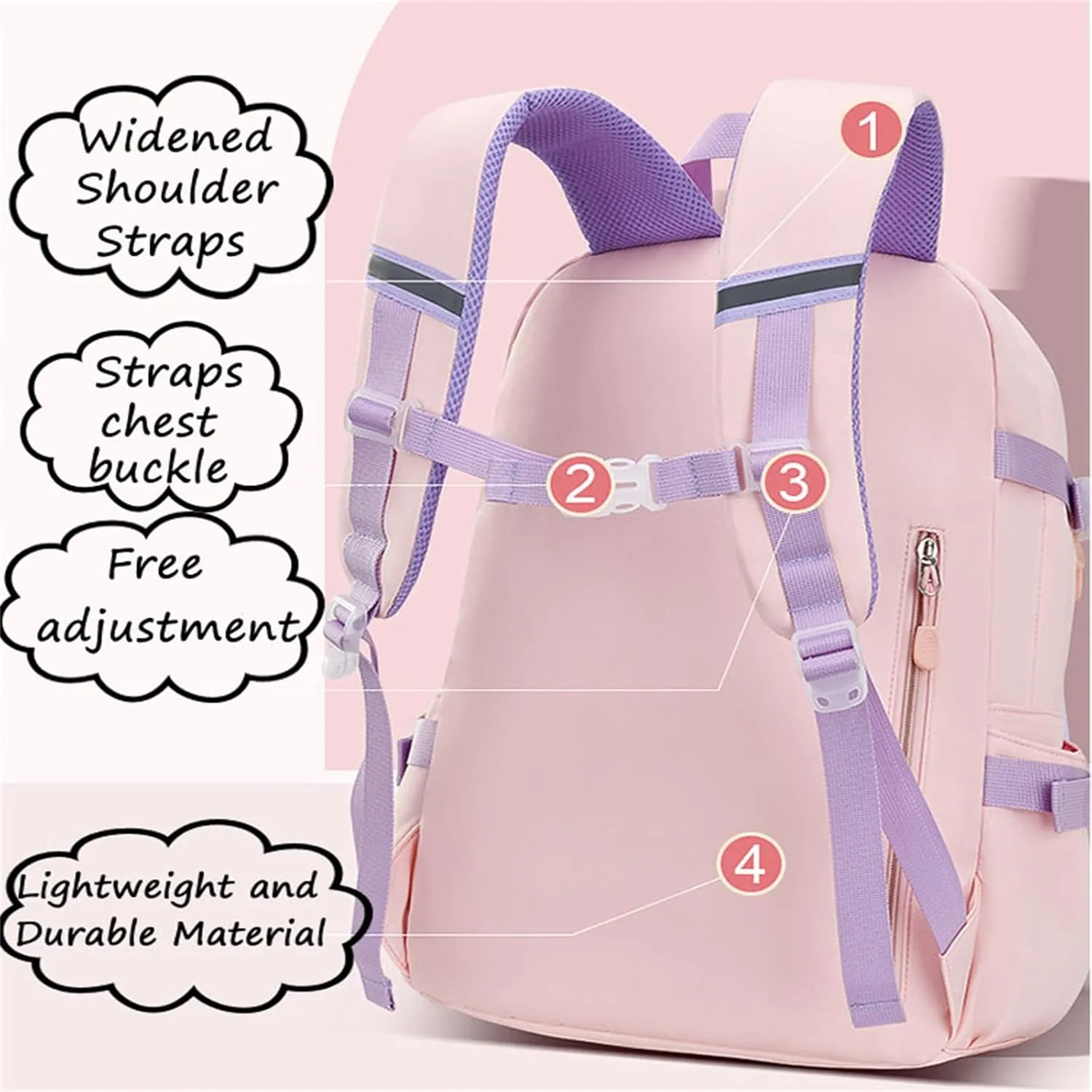Cute Backpack Bunny Backpack Kawaii Backpack Waterproof Laptop Backpack（blue,S）