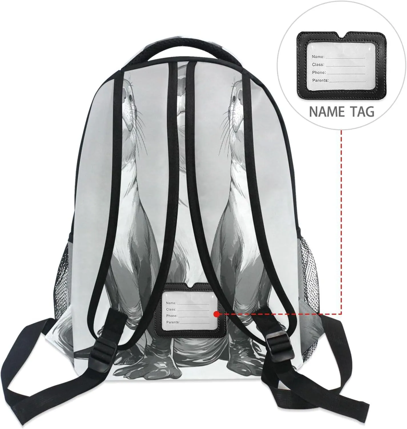 Cute Backpack for Men Women Fashion Personal Backpack with Chest Strap for College Work Peppers Style