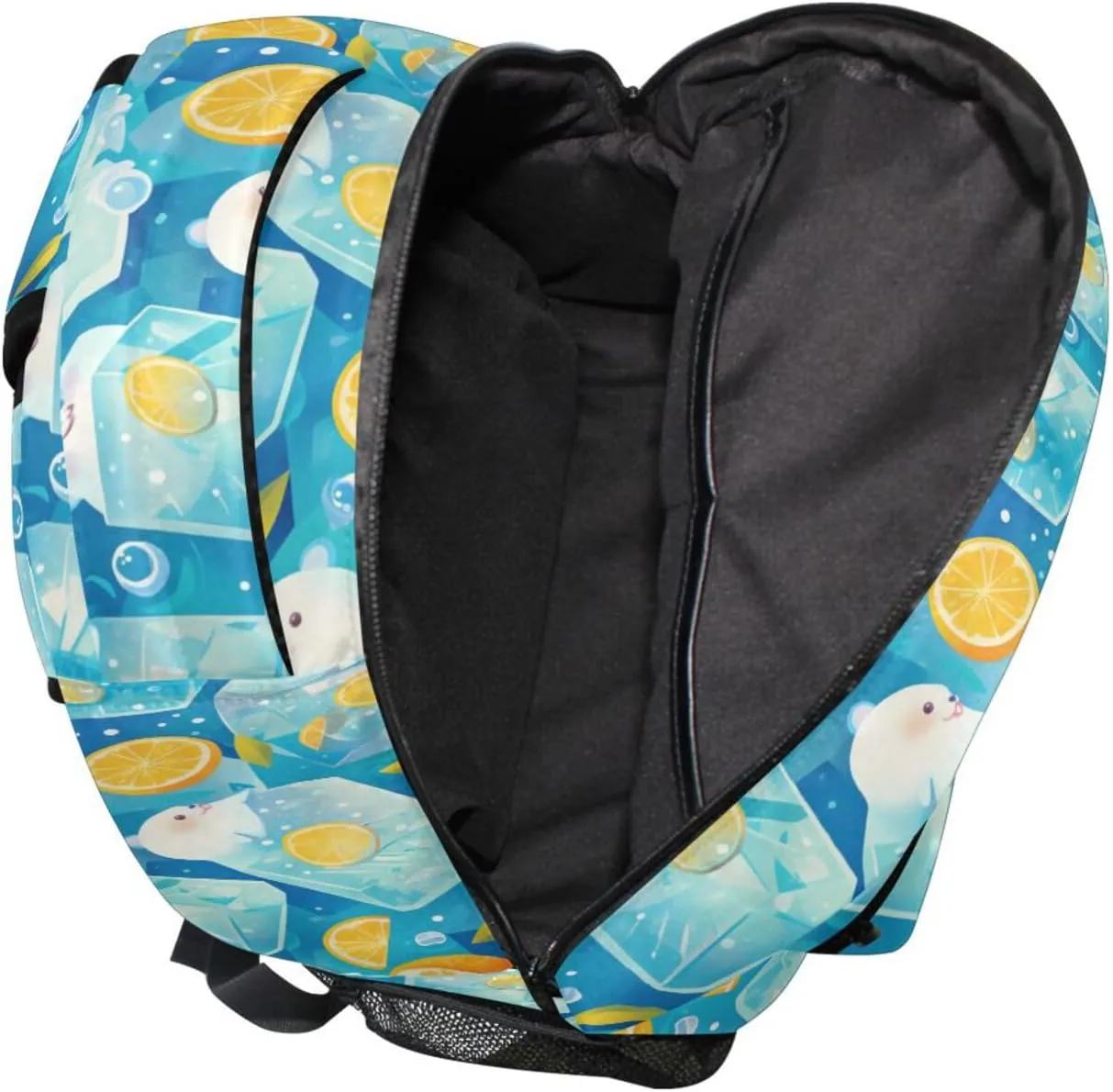 Cute Backpack for Teacher Nurse Fashion Personal Backpack with Chest Strap for College Work Lemons & Limes Style