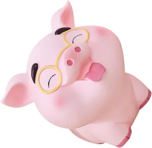 Cute Pig Shaped Money Pot Vinyl Piggy Bank for Home Decor Adorable Piggy Bank for Saving Coins Creative Present for Room