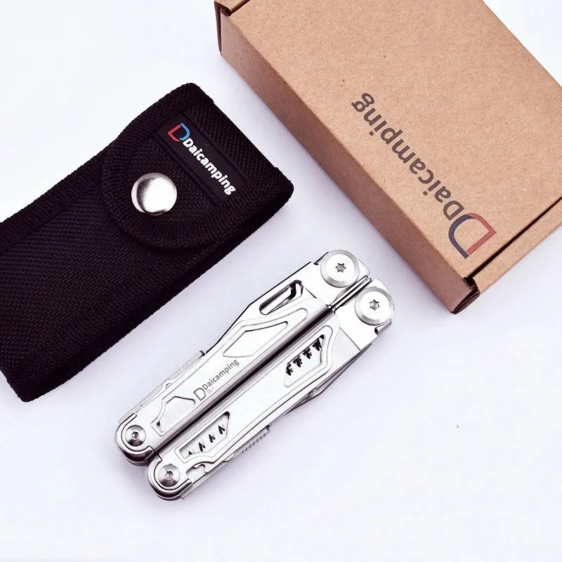 DAICAMPING DL1 Multifunctional Folding Knife and Pliers with Extra Cutter and Screwdriver Set