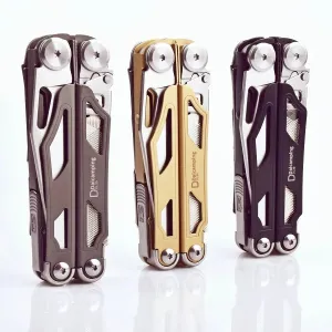 DAICAMPING DL30 Multitool with Folding Knife, Scissors, Pliers, and Survival Gear for Outdoors