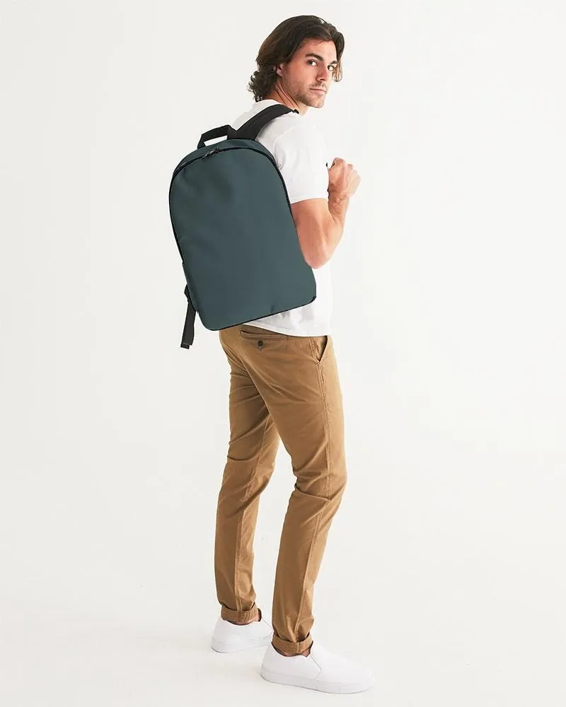 Dark Blue Cool Green Waterproof Backpack | Dark Pale Pastel Blue Cool Green | C30M0Y15K80