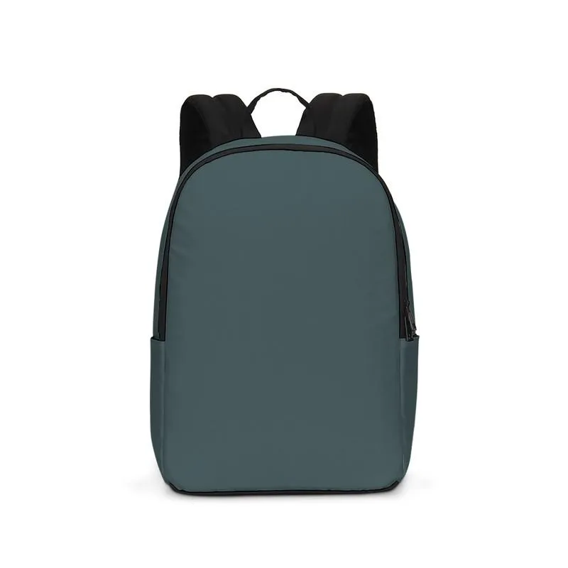 Dark Blue Cool Green Waterproof Backpack | Dark Pale Pastel Blue Cool Green | C30M0Y15K80