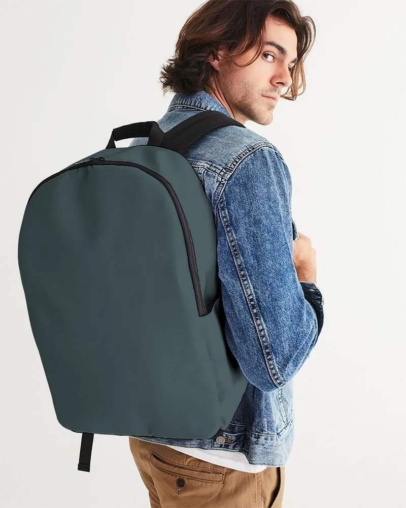 Dark Blue Cool Green Waterproof Backpack | Dark Pale Pastel Blue Cool Green | C30M0Y15K80