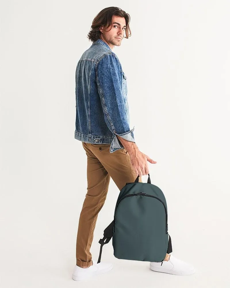 Dark Blue Cool Green Waterproof Backpack | Dark Pale Pastel Blue Cool Green | C30M0Y15K80