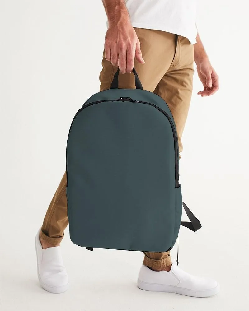 Dark Blue Cool Green Waterproof Backpack | Dark Pale Pastel Blue Cool Green | C30M0Y15K80