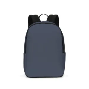 Dark Blue Waterproof Backpack | Dark Pale Pastel Blue | C30M15Y0K80