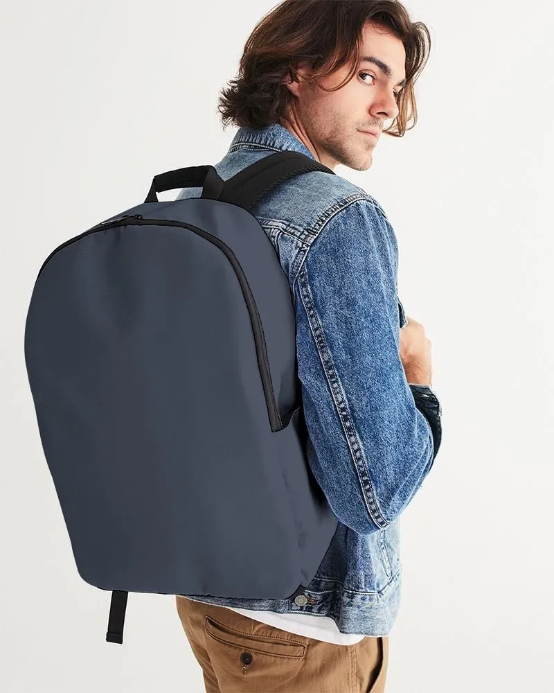 Dark Blue Waterproof Backpack | Dark Pale Pastel Blue | C30M15Y0K80