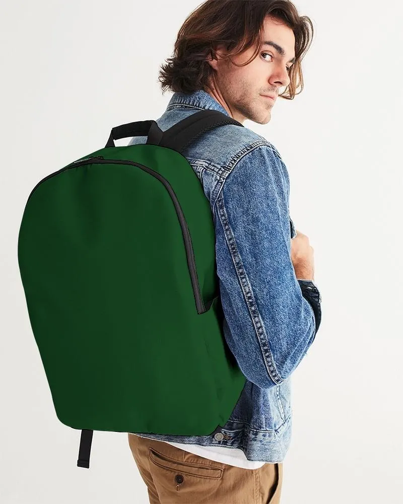 Dark Green Waterproof Backpack | Dark Pure Green | C100M0Y100K80