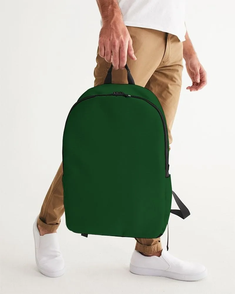 Dark Green Waterproof Backpack | Dark Pure Green | C100M0Y100K80