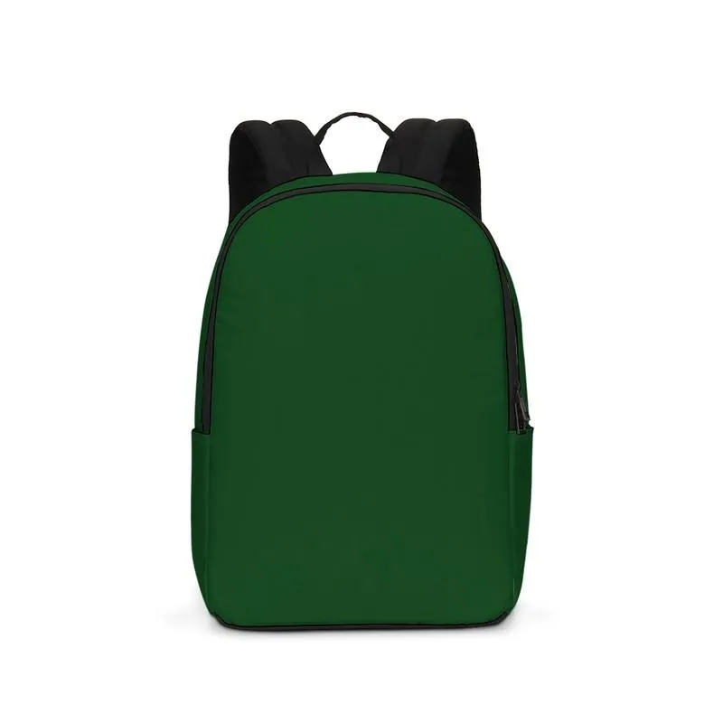 Dark Green Waterproof Backpack | Dark Pure Green | C100M0Y100K80