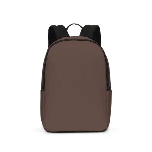 Dark Red Brown Waterproof Backpack | Dark Pale Pastel Red Brown | C0M30Y30K80