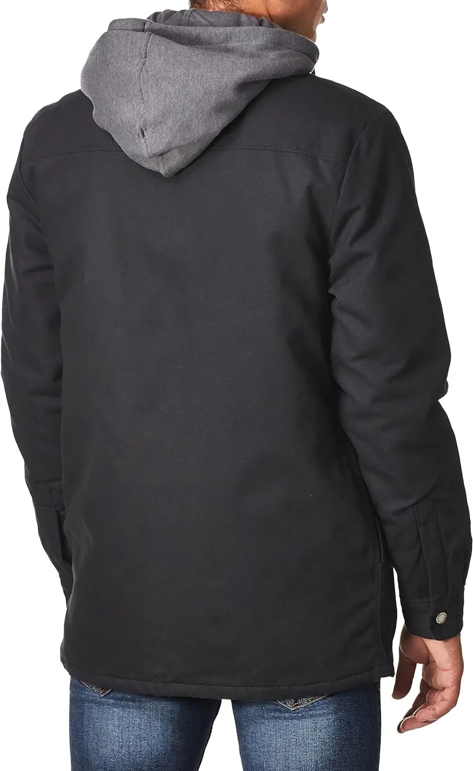 Dickies Men's Fleece Hooded Duck Shirt Jacket with Hydroshield
