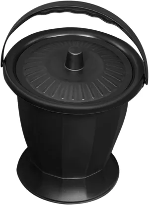 Didiseaon Portable Adult Chamber Pot with Lid Reusable Spittoon Urinal for Travel Camping Outdoor Use Compact Design for Elderly Adults